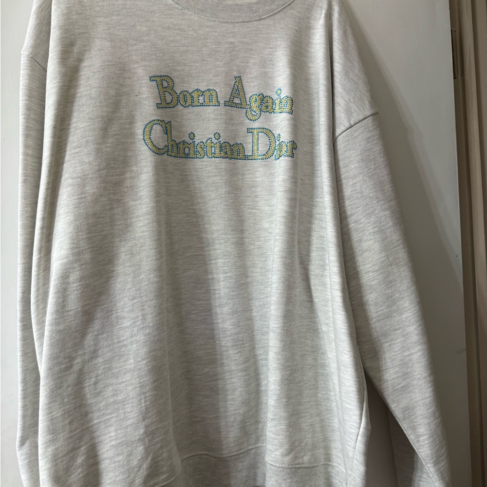 Secret Club Born Again Christian Dior Gray Men's Sweater